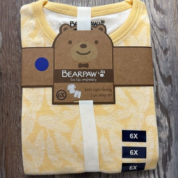 NWT BEARPAW ORGANIC COTTON KIDS 2 piece PAJAMA SET WITH SHORTS - Picture 5 of 5